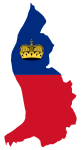 Liechtenstein Map Flag